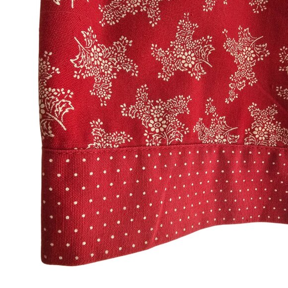 Avenue By Mereille Bitton Floral Polka Dot Vintage Shorts | EUC | 4P | Red White - Picture 11 of 16